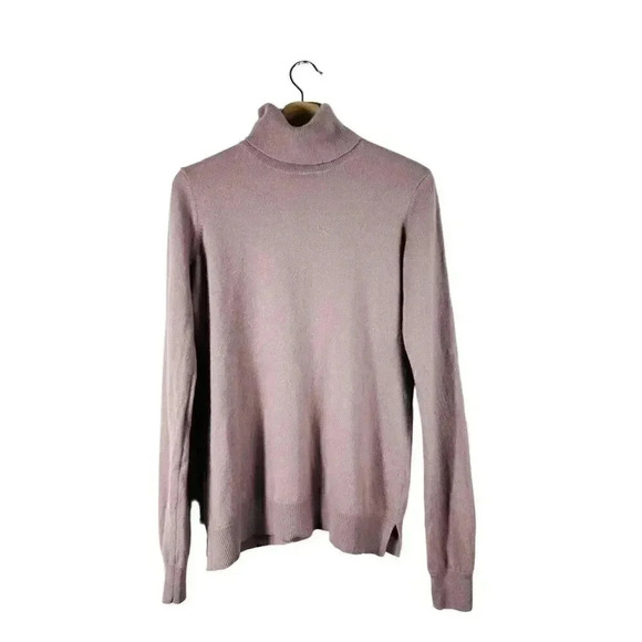 Orvis Women's Medium Turtleneck Sweater Heathered Gray Long Sleeve Classic Fit - Picture 1 of 6
